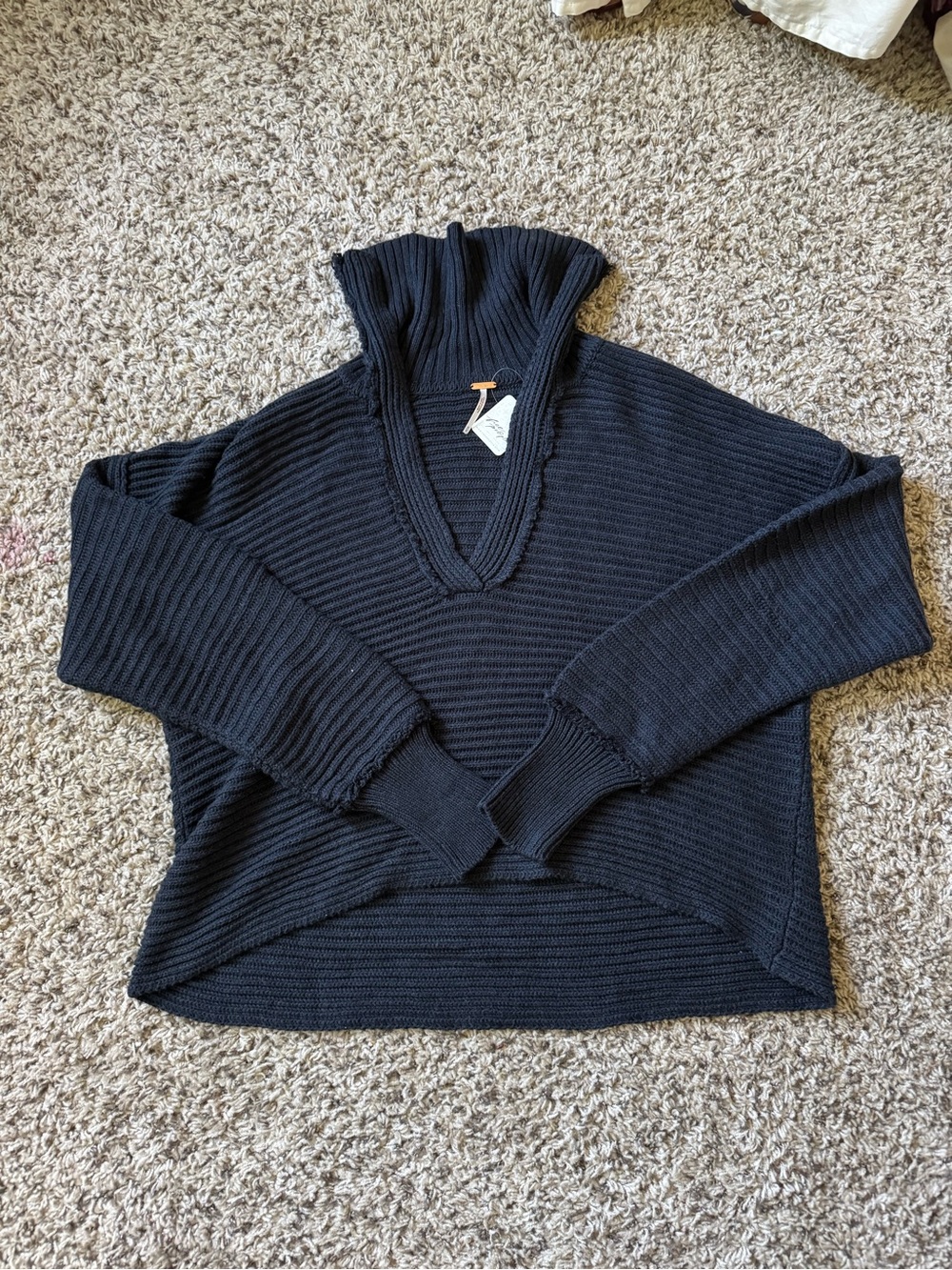 Free People Black Sweater